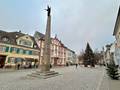 Die Ursulasäule vor dem Historischen Rathaus
